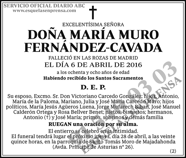 María Muro Fernández-Cavada
